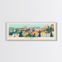 Carregar imagem no visualizador da galeria, Albacete Spain Travel Print Wall Art, Panoramic City Art, Travel Art, Wall Decor, Vacation Gift, Framed Canvas Print Or Metal Art