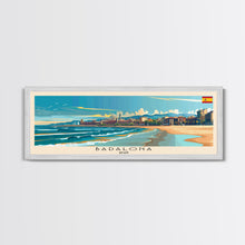 Carregar imagem no visualizador da galeria, Badalona Spain Travel Print Wall Art, Panoramic City Art, Travel Art, Wall Decor, Vacation Gift, Framed Canvas Print Or Metal Art