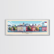 Load image into Gallery viewer, Barnaul Russia Wall Art, Panoramic Travel Poster, Panoramic Framed Canvas Print, City Wall Art, Wall Hanging Home Decor, Travel Art