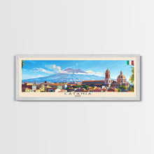 Cargar imagen en el visor de la galería, Catania Italy Travel Print Wall Art, Panoramic City Art, Travel Art, Wall Decor, Vacation Gift, Framed Canvas Print Or Metal Art