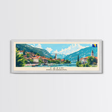 Cargar imagen en el visor de la galería, Cazin Bosnia Travel Art, City Art, Framed Canvas Print or Metal Wall Art, Europe Travel Poster, Panoramic Wall Art, Extra Wide Wall Art