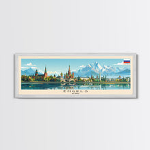 Load image into Gallery viewer, Engels Russia Panoramic Travel Poster, Framed Canvas Print or Metal Wall Art, Travel Art, Home Decor, Panoramic Painting, Midcentury Art