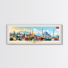 Load image into Gallery viewer, Eskisehir Turkey Panoramic Travel Poster, Framed Canvas Print or Metal Wall Art, Travel Art, Home Decor, Panoramic Painting, Midcentury Art