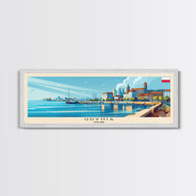 Load image into Gallery viewer, Gdynia Poland Travel Art, City Art, Framed Canvas Print or Metal Wall Art, Europe Travel Poster, Panoramic Wall Art, Extra Wide Wall Art