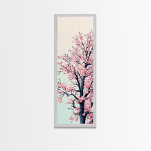 Load image into Gallery viewer, Delicate Cherry Blossom Tree In Full Bloom Against A Soft Gradient Background For Elegant Wall Art Framed Canvas Print