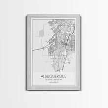 Carregar imagem no visualizador da galeria, Albuquerque Street Map, New Mexico Map,Man Cave Wall Art, City Map Print, Minimalist, Modern Art, Wall Art, Canvas Print, Canvas Wall Art