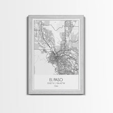 Load image into Gallery viewer, El Paso Street Map, Texas Map, City Map Art, Minimalist Art, Wall Art, Canvas Print, Living Room Wall Art, Travel Art Print, Gift For Dad