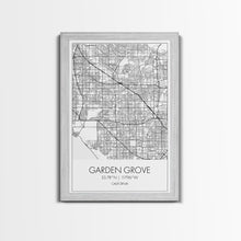 Carregar imagem no visualizador da galeria, Garden Grove Street Map, California Map, City Map Art, Minimalist Art, Wall Art, Canvas Print, Black And White Map, Best Friend Gift