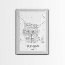 Load image into Gallery viewer, Henderson Street Map, Nevada Map, City Map Art, Minimalist Wall Art, Wall Art, Canvas Print, Gifts For Her, Travel Art, Man Cave Art,