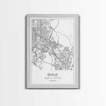 Load image into Gallery viewer, Irvine Street Map, California Map, City Map Art, Minimalist Art, Wall Art, Canvas Print, Travel Wall Print, Gift For Her, Home Office Art
