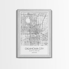 Load image into Gallery viewer, Oklahoma City Street Map, Oklahoma Map, City Map Art, Modern Art, Wall Art, Canvas Print, Bedroom Prints, Anniversary Gift, Travel Wall Art