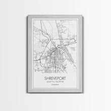 Load image into Gallery viewer, Shreveport Street Map, Louisiana Map, City Map Print, Minimalist Art, Wall Art, Canvas Print, Wall Decoration, Aviation Gift, Travel Décor