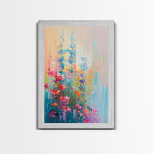 Load image into Gallery viewer, Delicate Blossoms in Springtime - Framed Canvas Print, Elegant Living Room Art, Soft Bedroom Decor, Pastel Flower Art, Wall Art