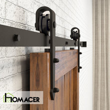 Load image into Gallery viewer, Non-Bypass Sliding Barn Door Hardware Kit - Arrow Design Roller