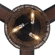 Carregar imagem no visualizador da galeria, 60" Farmhouse Downrod Mount Reversible Ceiling Fan with Lighting and Remote Control