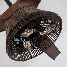 Carregar imagem no visualizador da galeria, 60" Farmhouse Downrod Mount Reversible Ceiling Fan with Lighting and Remote Control