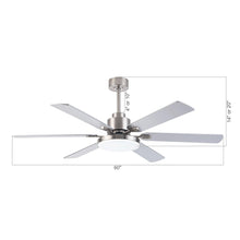 Carregar imagem no visualizador da galeria, 60" Lucknow Modern Ceiling Fan with Lighting and Remote Control