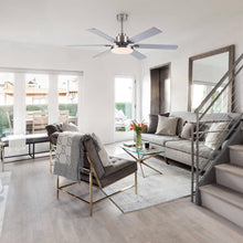 Carregar imagem no visualizador da galeria, 60" Lucknow Modern Ceiling Fan with Lighting and Remote Control