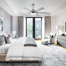 Carregar imagem no visualizador da galeria, 60" Lucknow Modern Ceiling Fan with Lighting and Remote Control