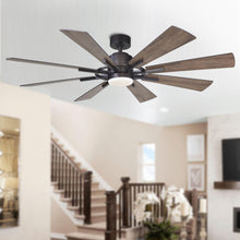 Carregar imagem no visualizador da galeria, 60" Oretha Windmill DC Ceiling Fan with LED Lighting