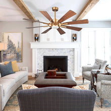 Carregar imagem no visualizador da galeria, 60" Oretha Windmill DC Ceiling Fan with LED Lighting