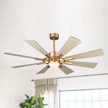Carregar imagem no visualizador da galeria, 60" Oretha Windmill DC Ceiling Fan with LED Lighting