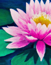 Carregar imagem no visualizador da galeria, Koi Fish with Pink Water Lily Painting Wall Mural. #6000