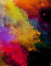 Carregar imagem no visualizador da galeria, Wall Mural Decal Sticker Burst of Color Powder Abstract #6006