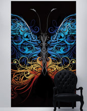 Carregar imagem no visualizador da galeria, Large Swirl Butterfly Wall Graphic Mural #6024