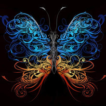 Carregar imagem no visualizador da galeria, Large Swirl Butterfly Wall Graphic Mural #6024