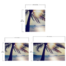 Carregar imagem no visualizador da galeria, Beach Palm Tree Coastline Sunset Wall Mural #6040