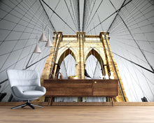 Carregar imagem no visualizador da galeria, New York City Brooklyn Bridge Wall Mural #6042