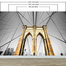 Carregar imagem no visualizador da galeria, New York City Brooklyn Bridge Wall Mural #6042