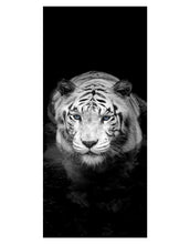 Carregar imagem no visualizador da galeria, Tiger Stare Down Large Mural (Black and White) #6045