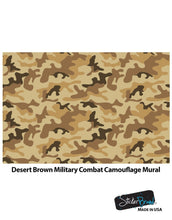 Carregar imagem no visualizador da galeria, Desert Brown Military Camo Camouflage Wall Mural #6062