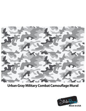 Carregar imagem no visualizador da galeria, Urban Gray Military Combat Camo Camouflage Wall Mural #6063