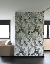 Carregar imagem no visualizador da galeria, Urban Gray Military Combat Camo Camouflage Wall Mural #6063
