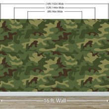 Carregar imagem no visualizador da galeria, Woodland Green Military Combat Camo Camouflage Wall Mural #6064
