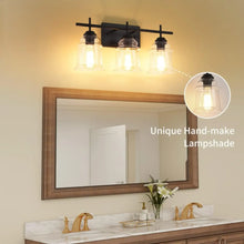 Carregar imagem no visualizador da galeria, 60W Elegant Wall Lights Modern with Clear Glass Sconce