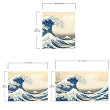 Carregar imagem no visualizador da galeria, The Great Wave off Kanagawa by Katsushika Hokusai Wall Mural. #6121