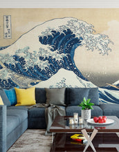 Carregar imagem no visualizador da galeria, The Great Wave off Kanagawa by Katsushika Hokusai Wall Mural. #6121