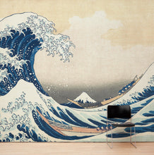 Carregar imagem no visualizador da galeria, The Great Wave off Kanagawa by Katsushika Hokusai Wall Mural. #6121