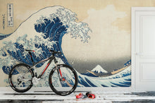 Carregar imagem no visualizador da galeria, The Great Wave off Kanagawa by Katsushika Hokusai Wall Mural. #6121
