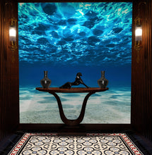 Load image into Gallery viewer, Underwater Wallpaper. View of Tropical Beach Wall Mural #6124