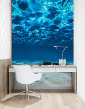 Load image into Gallery viewer, Underwater Wallpaper. View of Tropical Beach Wall Mural #6124