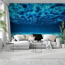 Load image into Gallery viewer, Underwater Wallpaper. View of Tropical Beach Wall Mural #6124