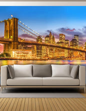 Carregar imagem no visualizador da galeria, New York City Brooklyn Bridge Wall Mural Decal Sticker. #6149