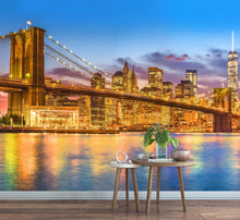Carregar imagem no visualizador da galeria, New York City Brooklyn Bridge Wall Mural Decal Sticker. #6149
