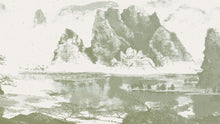 Carregar imagem no visualizador da galeria, Shan Shui Traditional Chinese Mountain Landscape Scenery Painting Wall Mural. #6178