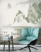 Carregar imagem no visualizador da galeria, Shan Shui Traditional Chinese Mountain Landscape Scenery Painting Wall Mural. #6178